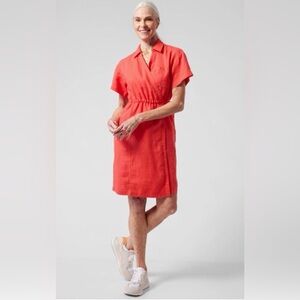 NWT Athleta Playa Wrap Dress Passionfruit Coral, Size 10